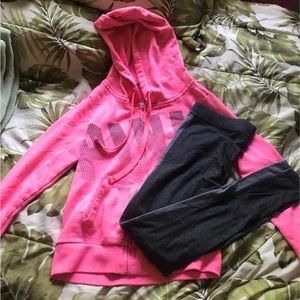 Victoria’s Secret PINK hoodie and leggings bundle